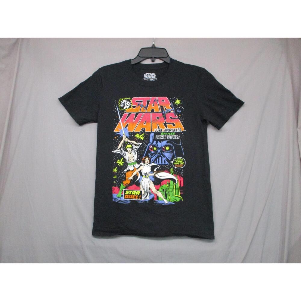 Mad Engine Black Star Wars‎ Graphic Tee T-Shirt Unisex Size Small